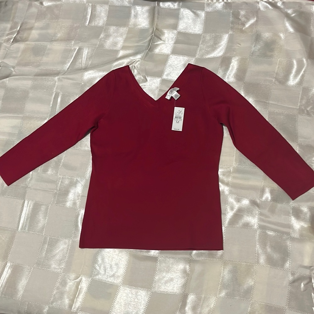 Deep Red Loft Sweater